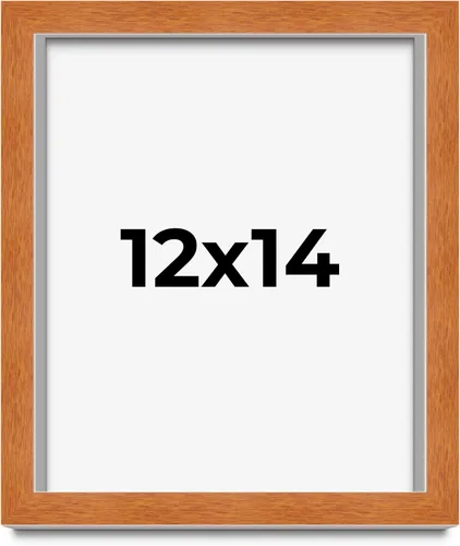 Vista 15 de Marco de 3 x 3 pulgadas de madera maciza de nuez y miel marrón con plexiglás acrílico UV, respaldo de tablero de espuma y accesorios para colgar
