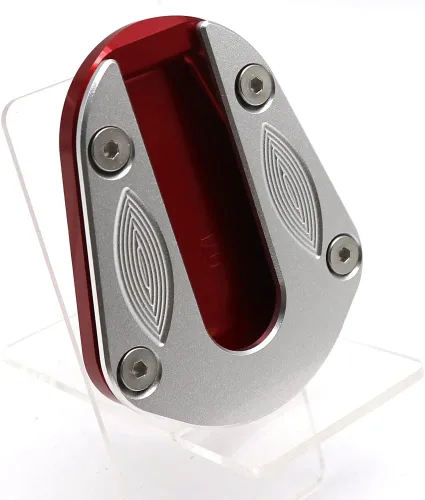Vista 2 de SCUUBE Placa de soporte lateral de pie de motocicleta, placa ampliadora, soporte lateral CNC, almohadilla para Benelli TRK 502 TRK502 2017-2018