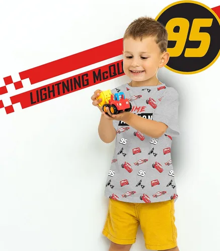 Vista 6 de Disney Camiseta gráfica Cars Lightning McQueen Pixar (juegos) Tow Mater Doc Cruz Finn Outfit Tee Niños Cumpleaños Ropa para niños
