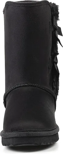 Vista 2 de KRABOR Womens Suede Snow Boots Mid-Calf Winter Shoes with Side Bows