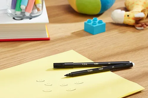 Vista 7 de Bic Bolígrafos para colorear Visa para niños, color negro (caja de 24)