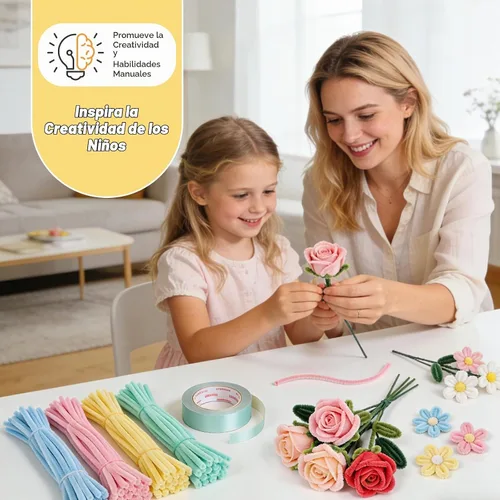 Vista 4 de 500 unidades de limpiapipas a granel, tallos de felpilla de 12 pulgadas en Macarons