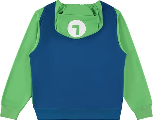 Vista 4 de Nintendo Sudadera con capucha para hombre, disfraz de Mario y Luigi, clásico videojuego, cosplay, disfraz, sudadera con capucha