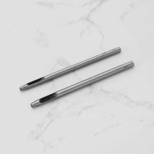 Vista 6 de ECSiNG 15 Uds. Perforadora de agujero hueco de cuero perforadora de acero inoxidable herramienta de corte de acero inoxidable para proyectos