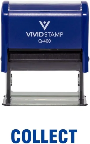 Vista 16 de Collect Self Inking Rubber Stamp (Black Ink) - Medium 2 Pack Negro