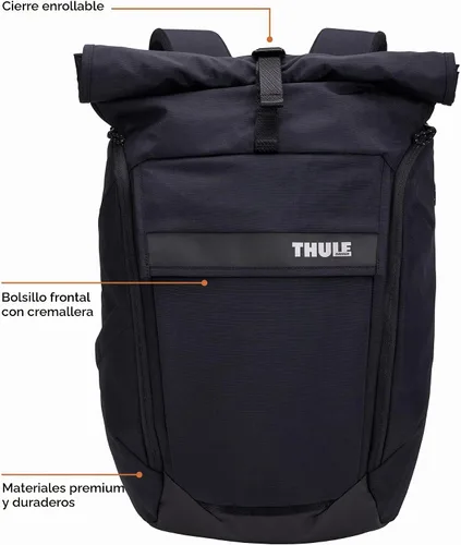 Vista 3 de Thule Paramount - Mochila de 24 litros con funda acolchada para laptop, se Negro
