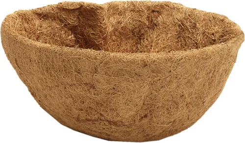 Vista 4 de BestNest Panacea 88593 - Revestimientos redondos de fibra de coco, 16 pulgadas de diámetro, juego de 12