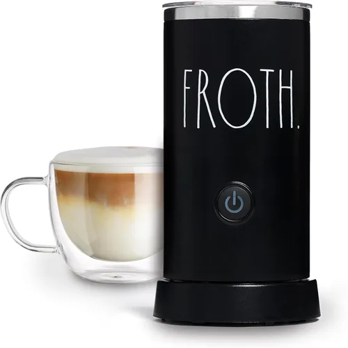 Vista 8 de Rae Dunn Espumador de Leche Eléctrico y Vaporizador - Elegante Vaporizador Automático y Espumador de Leche, Calentador de Leche