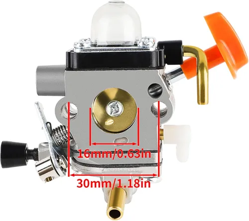 Vista 2 de HUZTL Carburador FS130R para Stihl FS130 FS310 FR130 HT130 KM130 Trimmer Brushcutter S173A 4180-120-0610 Carb w Tune Up Kit