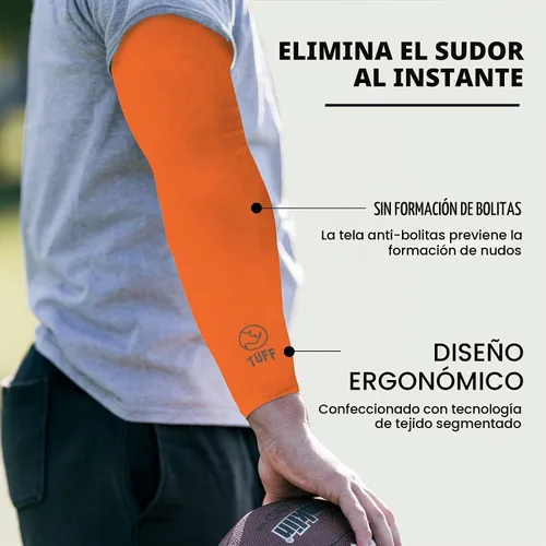 Vista 8 de TUFF - Mangas de compresión para brazos refrigerantes, mangas de brazo UPF 50 para hombres y mujeres.. 10 pares
