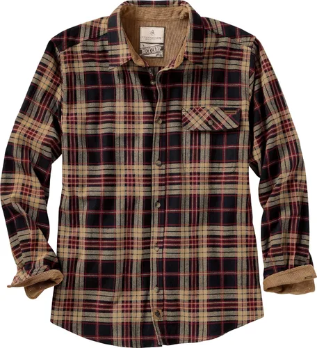 Vista 42 de Legendary Whitetails Camisa de franela de manga larga con botones para hombre, 100% algodón