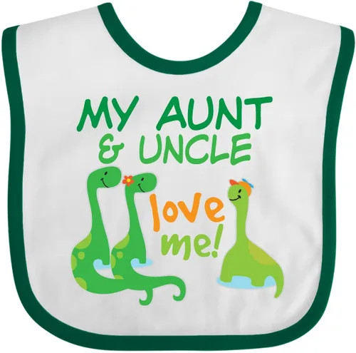 Vista 4 de inktastic My Aunt and Uncle Love Me Dinosaur Baby Bib