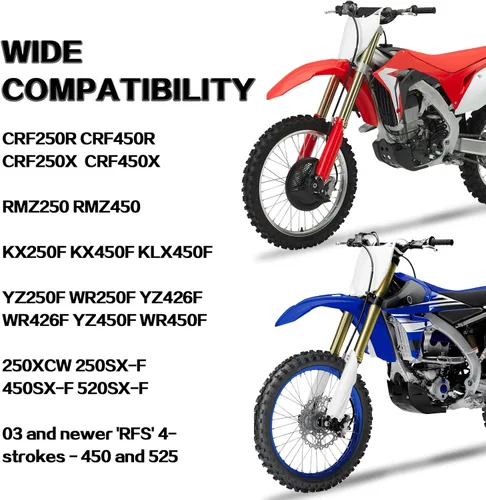 Vista 3 de Tubo de acelerador de motocicleta con cable de aceleración para YZ250F 426F 450F / WR250F 426F 450F / CRF150R 150RB 250R 250X 450R 450X / KX250F
