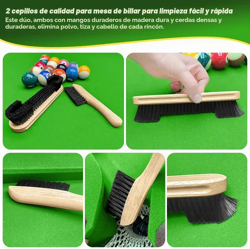 Vista 5 de Kit de limpieza de mesa de billar: juego completo de mantenimiento de 10 piezas