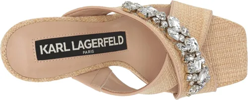 Vista 5 de Karl Lagerfeld Paris Sandalias de tacón de vacuno para mujer