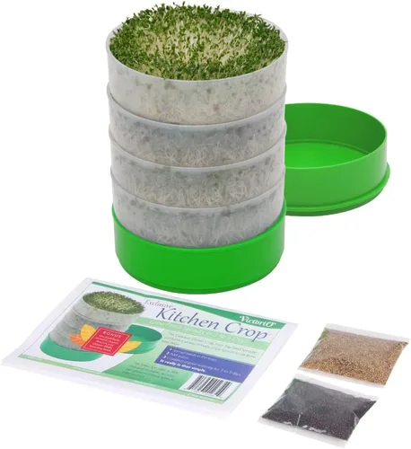 Vista 7 de Deluxe 4 bandejas para el cultivo en el hogar de brotes de semillas de VICTORIO VKP1200