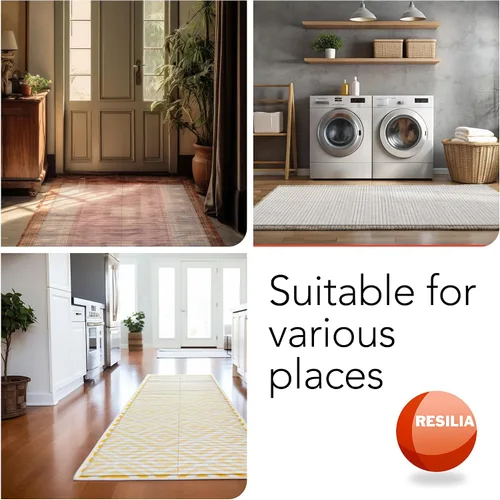 Vista 6 de RESILIA Deep-Pile Carpet Runner - Protector de alfombras y tapetes de vinilo plástico, protectores de piso de vinilo transparente e impermeable, 27