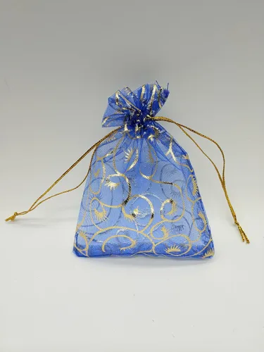 Vista 3 de Ankirol 100 bolsas de recuerdo de bodas, de organza transparente, con estampado de pestañas, de 3.5 x 4.5 pulgadas, con cordón de ajuste