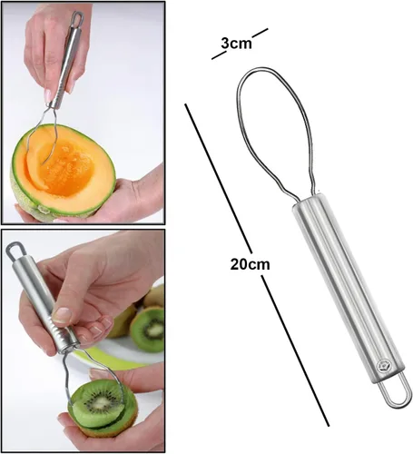 Vista 2 de Herramientas de cocina de acero inoxidable NewlineNY: ayudante de frutas 3 piezas