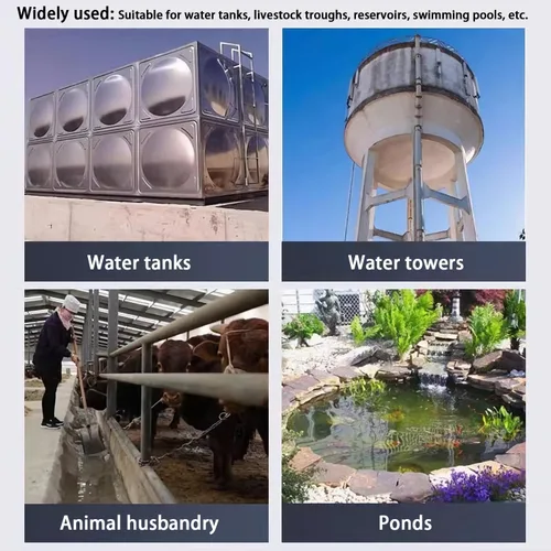 Vista 7 de Válvula de flotador de control de nivel de agua + accesorio de mamparo, válvula de bola automática de interruptor de flotador 304 de 1/2 pulgada