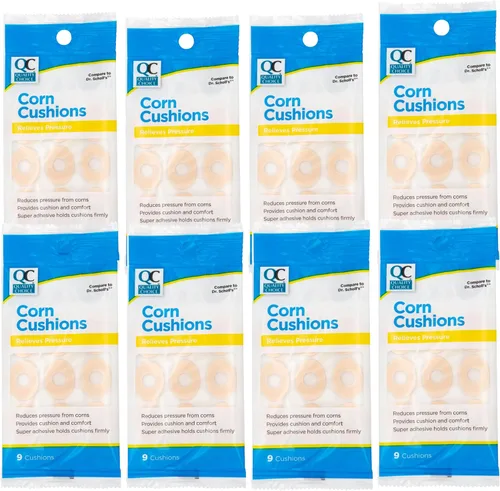 Vista 9 de Quality Choice Cojines de maíz para dedos de los pies y los pies. Almohadillas de espuma suave para aliviar la presión. Protege de la fricción