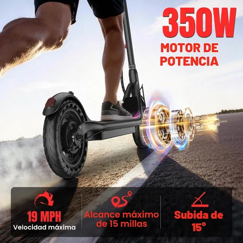 Vista 3 de VOLPAM Scooter eléctrico, motor de 500W/800W/1000W, largo alcance 21-28