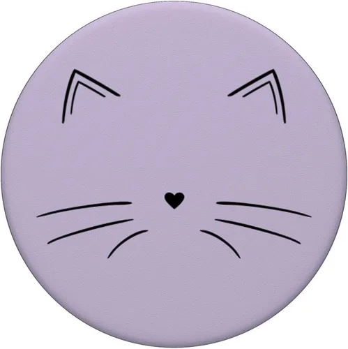 Vista 3 de Black Cat Face Light PopSockets PopSockets PopGrip: agarre intercambiable para teléfonos y tabletas