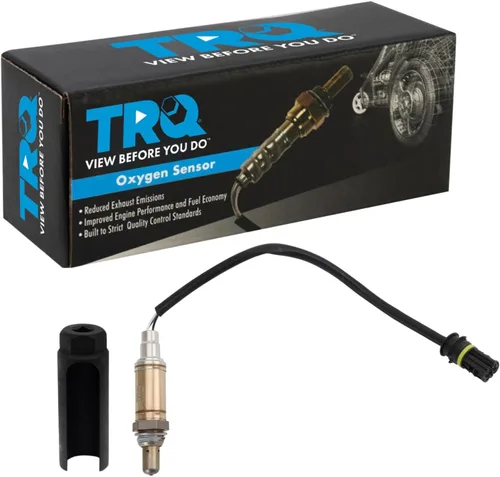 Vista 202 de TRQ Sensor de Oxígeno O2 de 4 Hilos de Banda Estrecha Compatible con VW Atlas 2.0L 2018-21, VW GTI 2.0L 2016-18, Audi A3 Quattro 2.0L 2015-18, VW