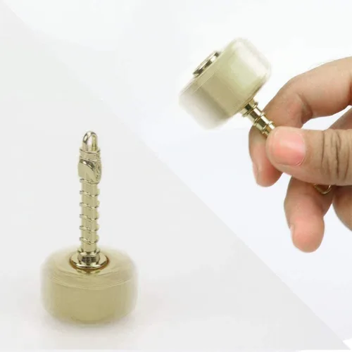 Vista 5 de Gamtec - Spinner de cadena con martillo de metal, cubo de ansiedad, juguete de enfoque, juguetes de cobre para aliviar el estrés, giro de la yema