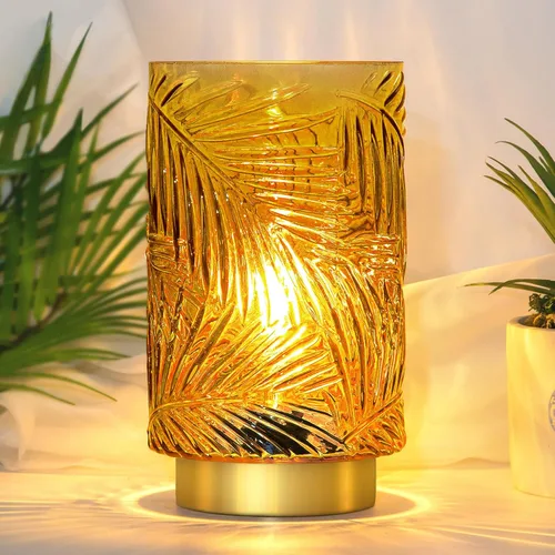 Vista 11 de Lámpara de mesa con pilas, lámparas inalámbricas para decoración del hogar, luz nocturna a pilas con bombilla LED con temporizador, luces
