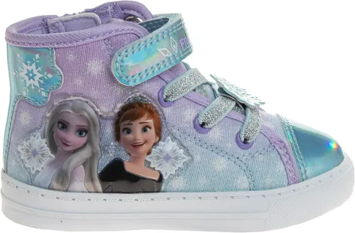 Vista 4 de Minnie Mouse Frozen Anna Elsa Encanto Maribel - Zapatos deportivos de lona casuales para niñas (tallas 6-12 para niños pequeños, niños pequeños)