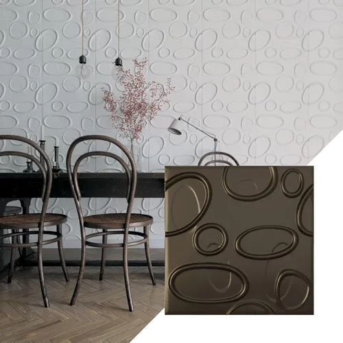 Vista 32 de Ekena Millwork WP20X20FEWH 19 5/8 pulgadas de ancho x 19 5/8 pulgadas de alto Felix EnduraWall Decorativo 3D Panel de pared cubre 2.67 pies cuadrados