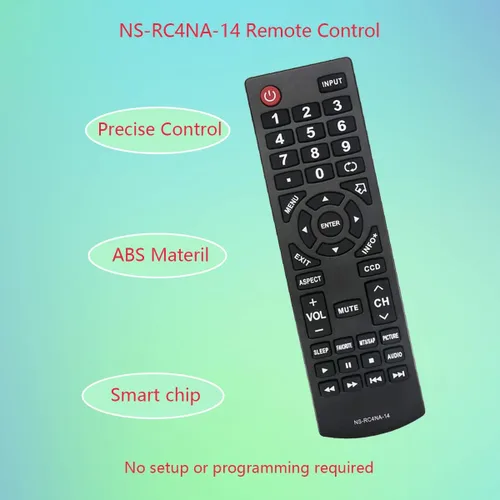 Vista 2 de GHUST NS-RC4NA-14 - Mando a distancia de repuesto universal para Insignia TV NS-42D40SNA14 NS-42D510NA15 NS-42D510NA15A NS-46D400NA14 NS-46D40SNA14