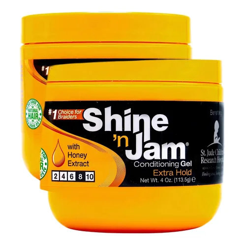 Vista 6 de Shine N Jam Gel Acondicionador Extra Hold Tarro de 16 onzas (16.0 fl oz) (paquete de 6)