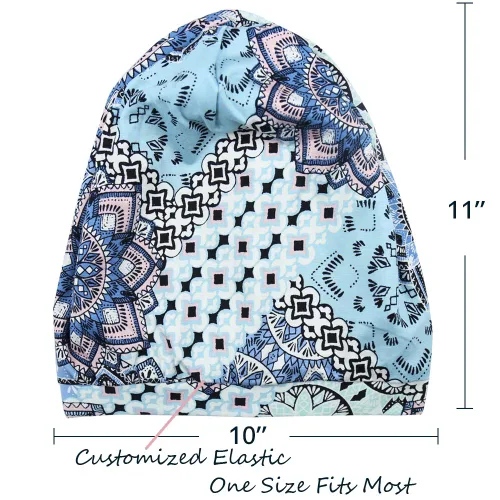 Vista 152 de Alnorm - Gorro con forro de satén y suave banda elástica para hombres y mujeres, talla única Se ajusta a la mayoría