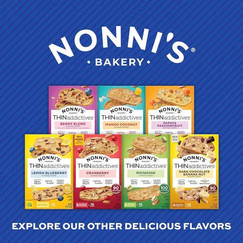 Vista 7 de Nonni's Pistachio Almond Thins (18 galletas - 6 paquetes de 3)