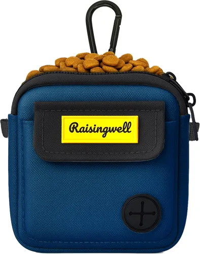 Vista 16 de Bolsa de golosinas para perros Raisingwell para caminar y entrenar con clicker, bolsas para excrementos pequeñas, riñonera con cierre, kit de A1.