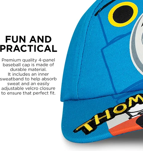 Vista 3 de Mattel Gorra de béisbol para niños Thomas Friends ajustable para niños de 2 a 4 años