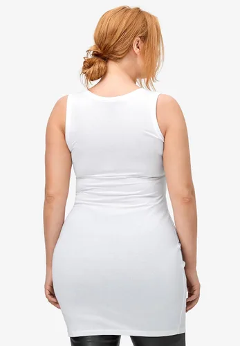 Vista 3 de Ellos Camiseta sin mangas larga de talla grande para mujer