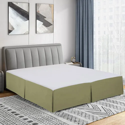 Vista 23 de Cathay Home Falda de cama plisada de microfibra de doble cepillado de fácil ajuste, ultra suave, resistente a la decoloración y a las arrugas