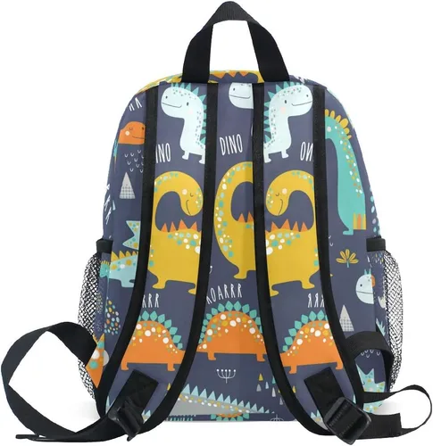 Vista 6 de Mochila con bonito dinosaurio, preescolar, guardería, de viajes, para niña y niño, Multi, talla única, Viajar