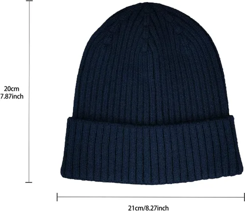 Vista 31 de Gorro de invierno para hombre y mujer, gorro de lana de punto para actividades al aire libre y uso diario
