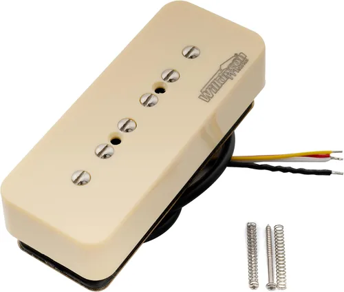 Vista 7 de Wilkinson Serie M apilada P90 barra de jabón de cerámica de una sola bobina pastilla puente pastilla 16K para guitarra eléctrica estilo SG LP, negro