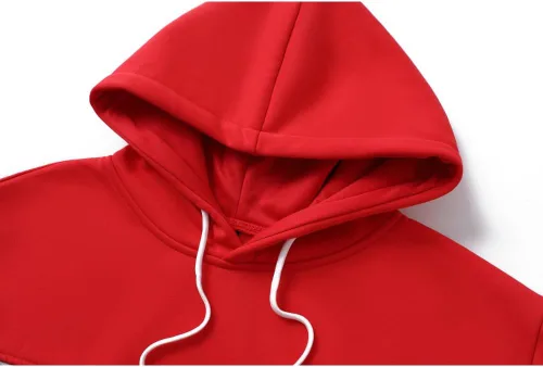 Vista 3 de Sudadera con capucha para hombre, diseño de panel multicolor, de forro polar, manga larga, para deportes