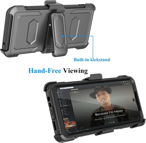 Vista 9 de Njjex Funda para Moto G 5G 2022, para Motorola G 5G 2022, funda de teléfono [Nbeck] a prueba de golpes resistente con protector de pantalla