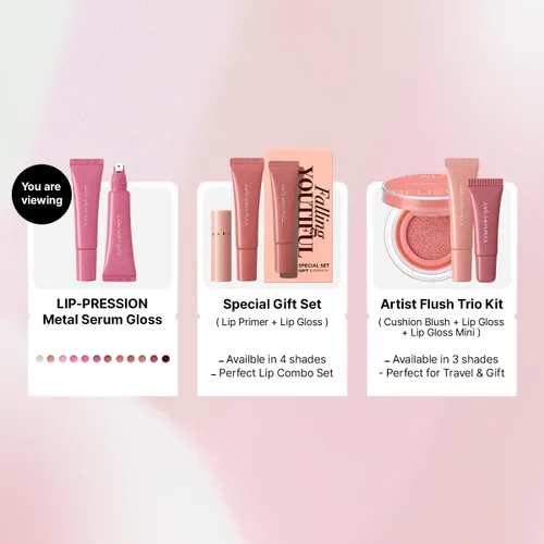 Vista 9 de LIP-PRESSION Metal Serum Gloss Brillo de labios coreano (Barbiemuse)