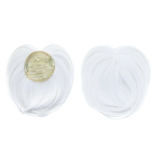 Vista 8 de Faringoto Extensiones de cabello con clip para mujer, color blanco amarillento