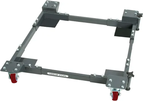 Vista 4 de Shop Fox D2057A Base móvil ajustable, pequeño gris carbón y Bora Portamate Kit de base móvil PM-1100 – resistente, universal, personalizable, juego