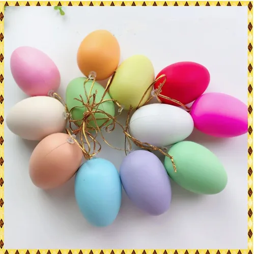 Vista 2 de 50 huevos de Pascua rellenos de plástico de 2.5 pulgadas para niños, juguetes de Pascua para fiestas de Pascua, caza, regalos para niños