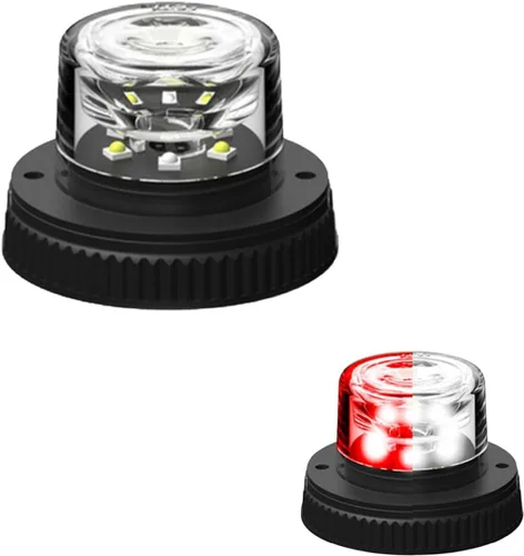 Vista 11 de SpeedTech Lights Flare 360° 6 LED 18 W Luz estroboscópica – Bombilla de botón oculta, faro de peligro para vehículos de policía, construcción Rojo